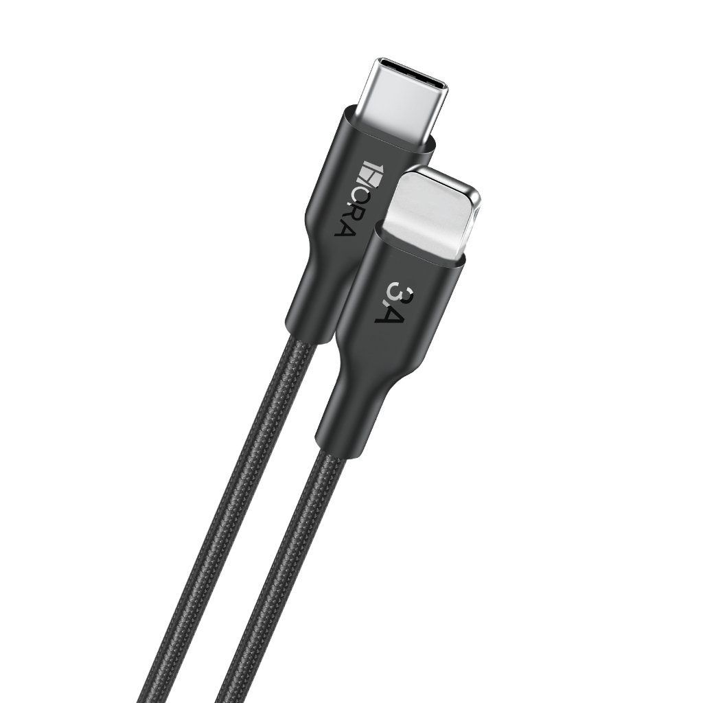 1Hora CAB273 Braided USB-C to Lightning Cable — 3A Charge & Data