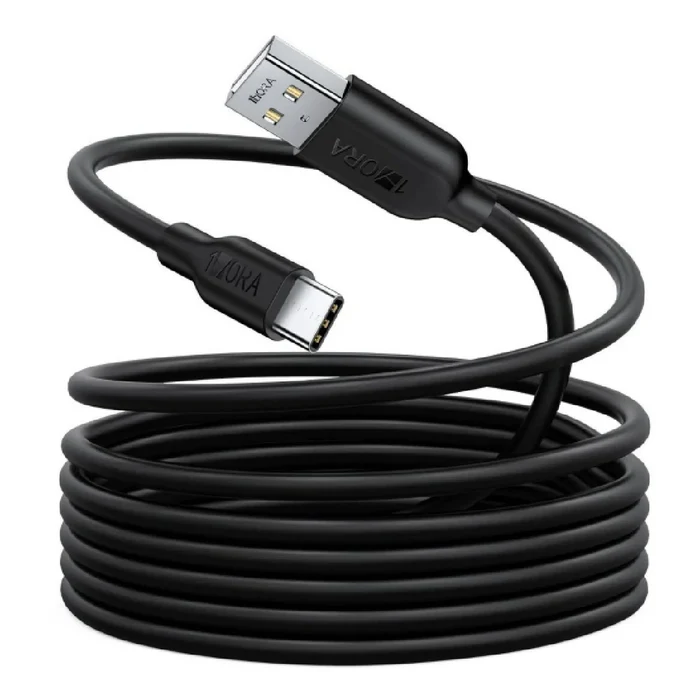 1Hora CAB246 V8 USB-A to Type-C Data Cable — 2.1A, 2m Black