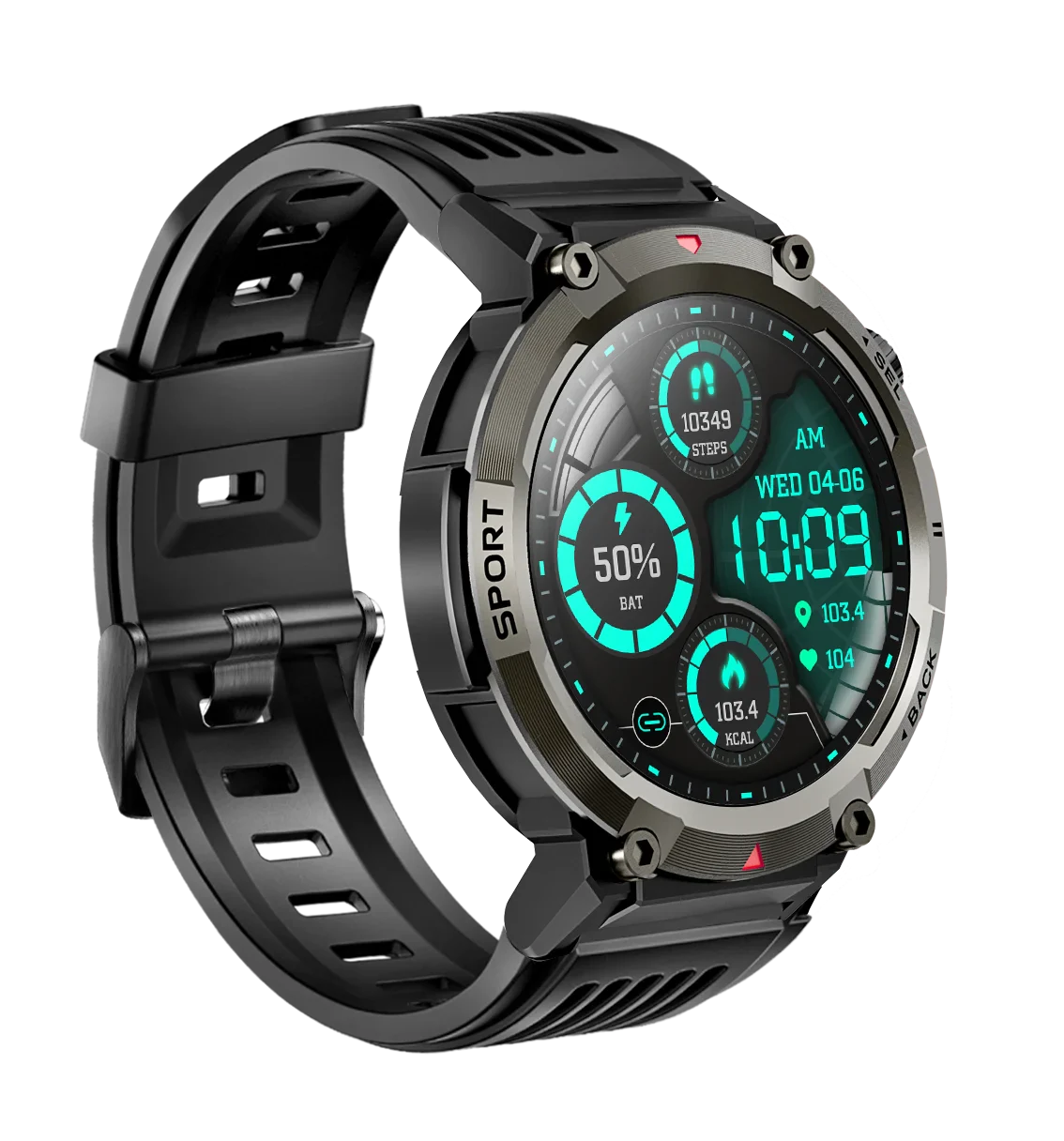 Yolo-Legend-With-1.43-Amoled-Display-Built-in-Torch-Upto-20-Days-Battery-Life Yolo Legend Bluetooth Calling Smart watch - Image 1