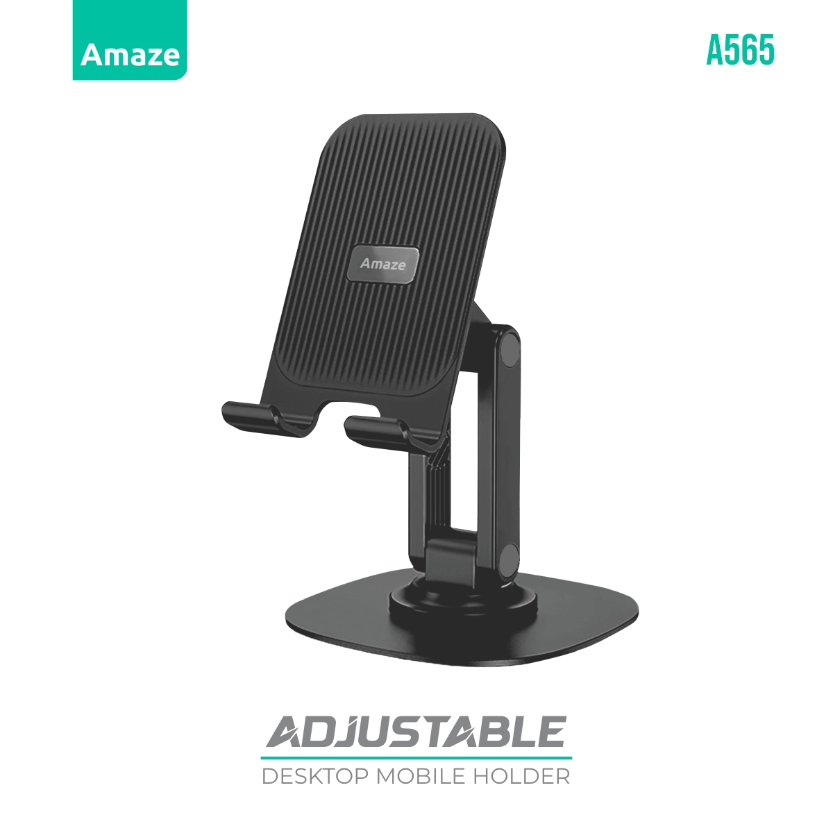 Amaze A565 Adjustable Metal Desk Phone Stand