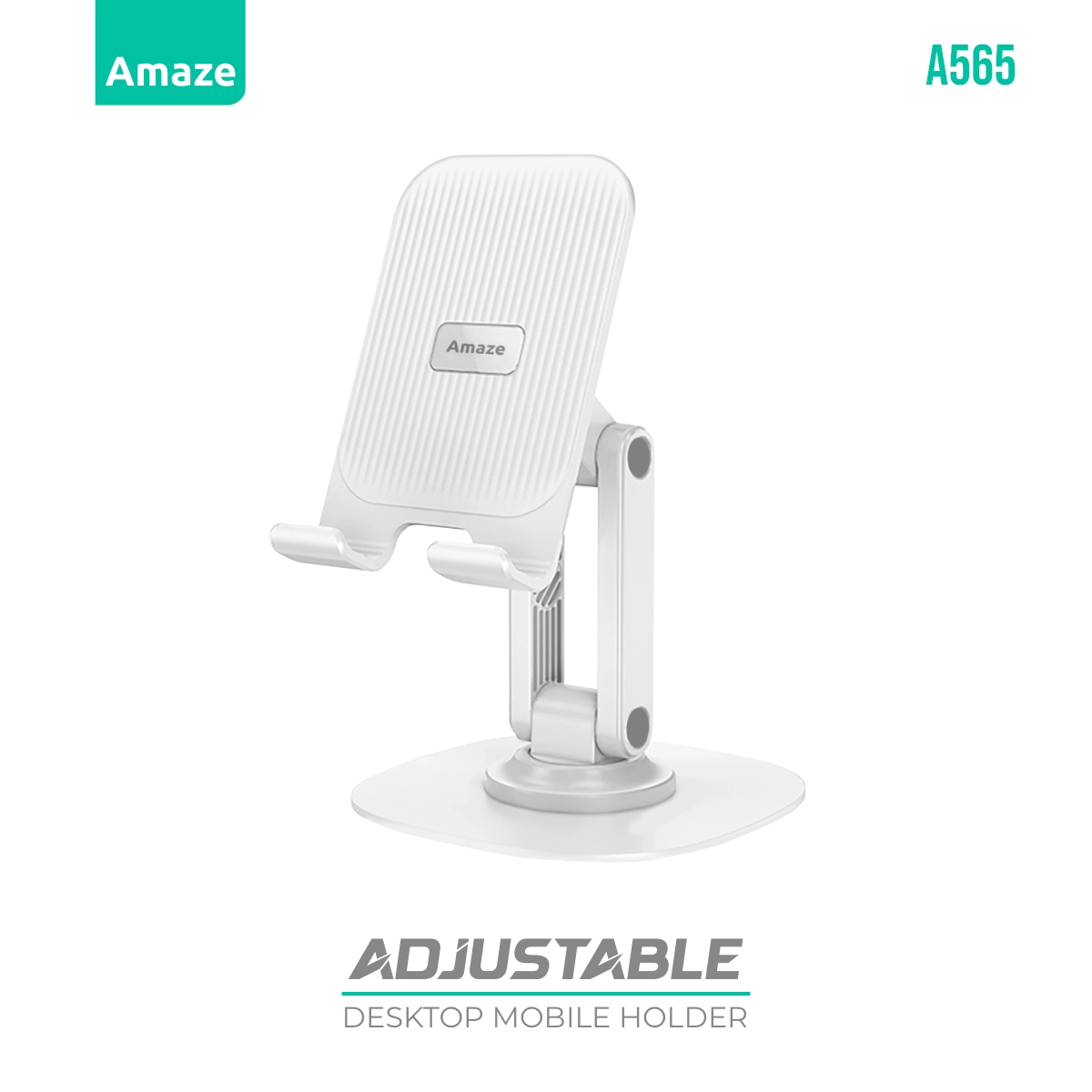 Amaze A565 Adjustable Metal Desk Phone Stand