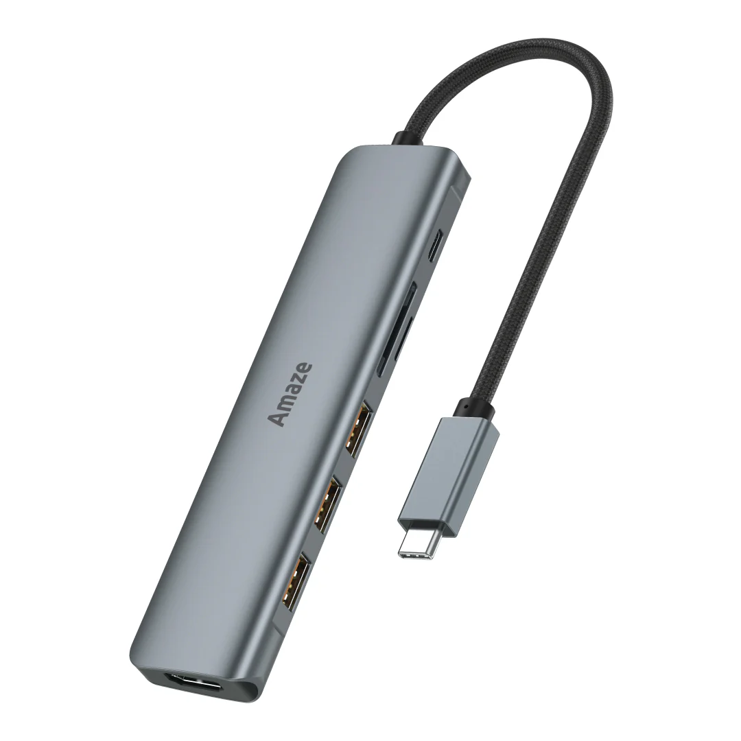 Amaze Connect Pro A330 7-in-1 Hub — 8K HDMI, 100W PD, 10Gbps