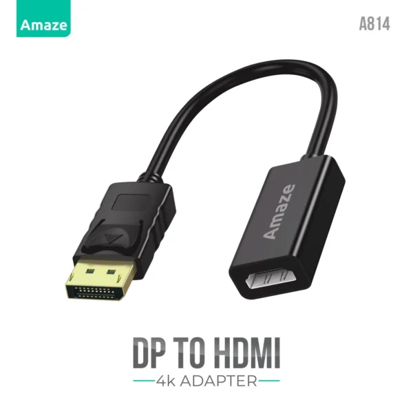 Amaze A814 – DisplayPort to HDMI 4K 30Hz Adapter