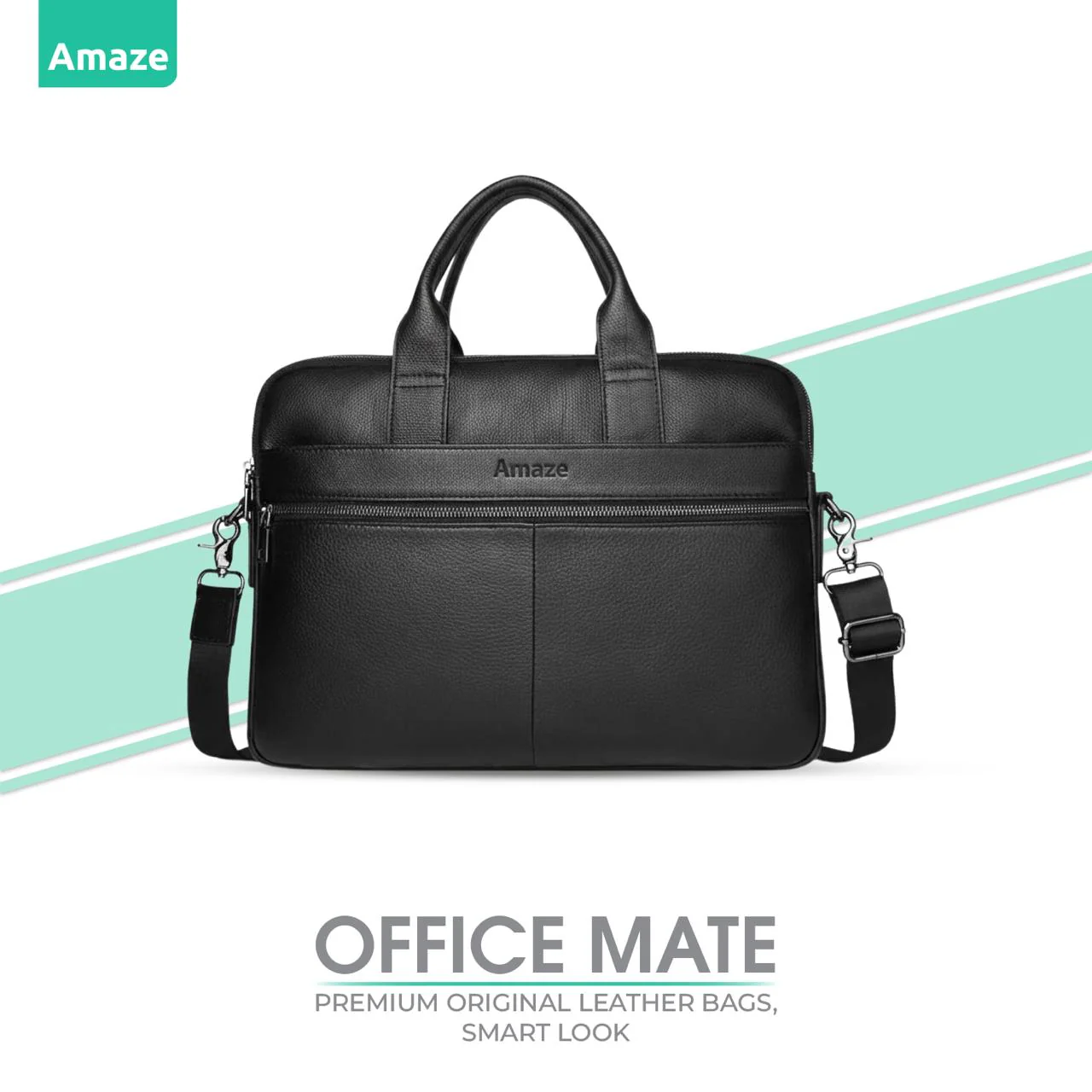 Amaze A925 OfficeMate 15.6″ Original Leather Laptop Bag