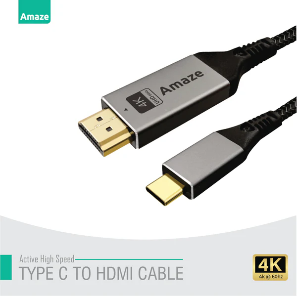 Amaze A145 2m USB-C HDMI Display Cable – 4K at 60Hz