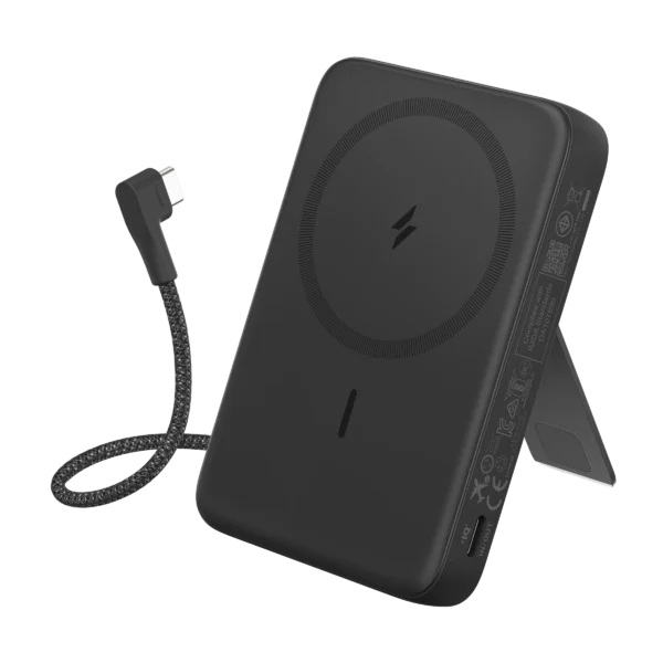 Anker A1685 Zolo Magnetic 10,000mAh Power Bank — 30W Built-In USB-C & Stand