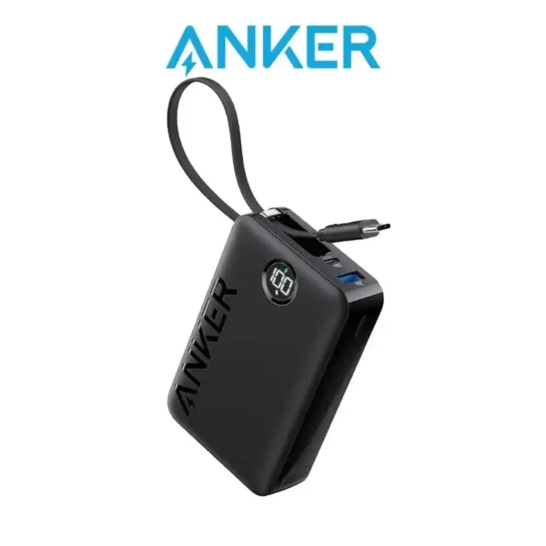 Anker Power Bank A1647 — 20,000mAh with Integrated 22.5W USB-C Lead