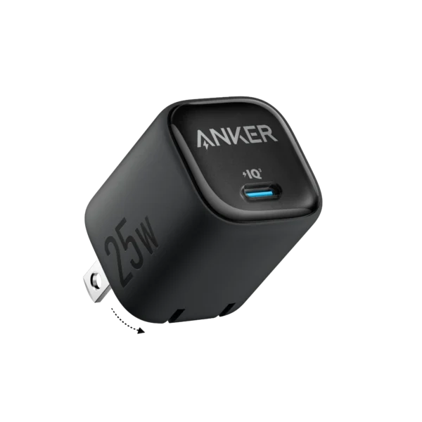 Anker A2656 Wall Charger — 25W USB-C PD with Folding Pins