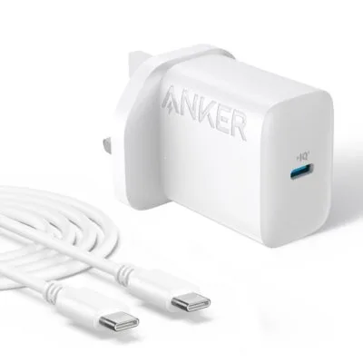 Anker Select B2348 — 20 Watt Dual-Port Wall Adapter (White)