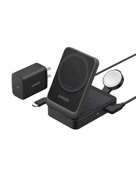 Anker MagGo B2557 Foldable MagSafe 3-in-1 Charger – Qi2 15W