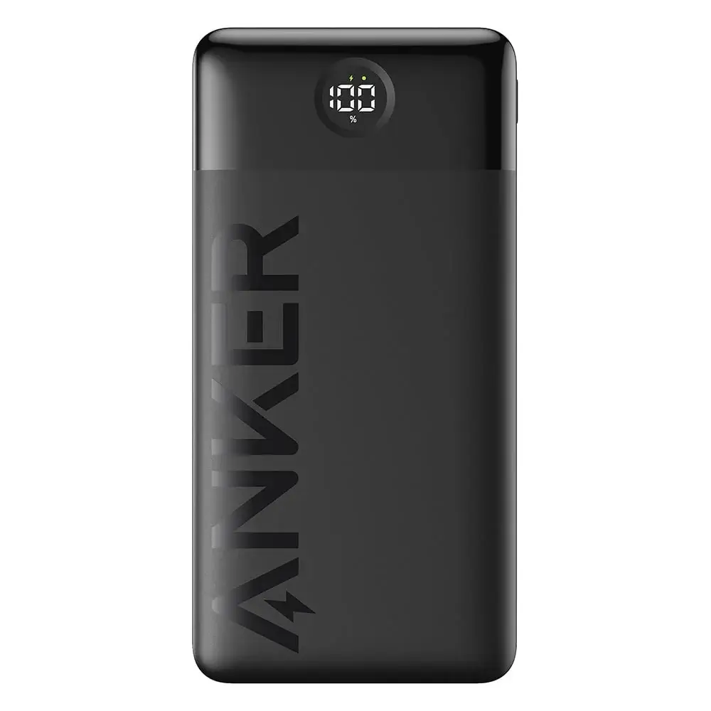 Anker 324 (A1237H11) — 10000mAh 12W Power Bank with Display, Black