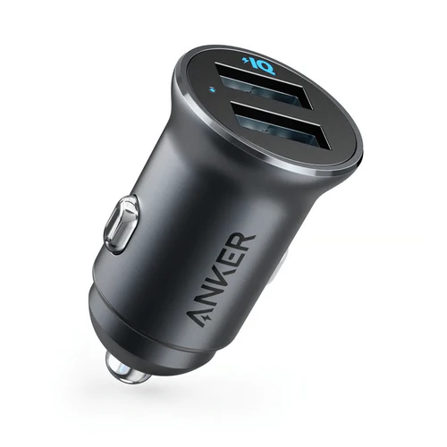 Anker PowerDrive 2 Alloy A2727 — 24W Twin USB-A Car Adapter