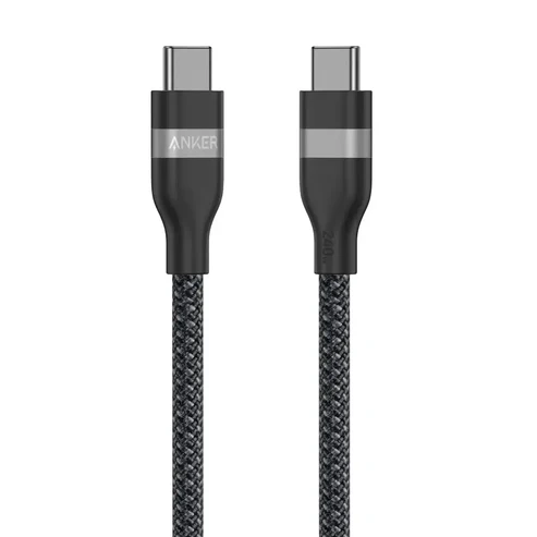 Anker A82E2 USB-C to USB-C Cable — 240W Upcycled Braided Charge