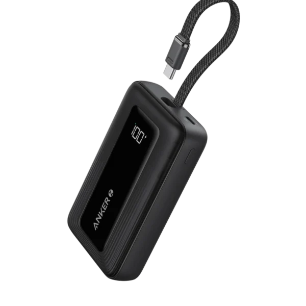 Anker Zolo A1688 10,000mAh Power Bank — 30W Output with Attached USB-C Cable