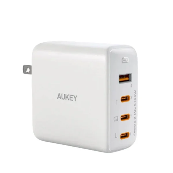 Aukey PA-B7S – 100 W GaN 4-Port USB PD Wall Adapter