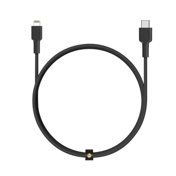 Aukey CB-CL1 — 1.2 m MFi Braided USB-C to Lightning Cable for PD Fast Charge & Sync