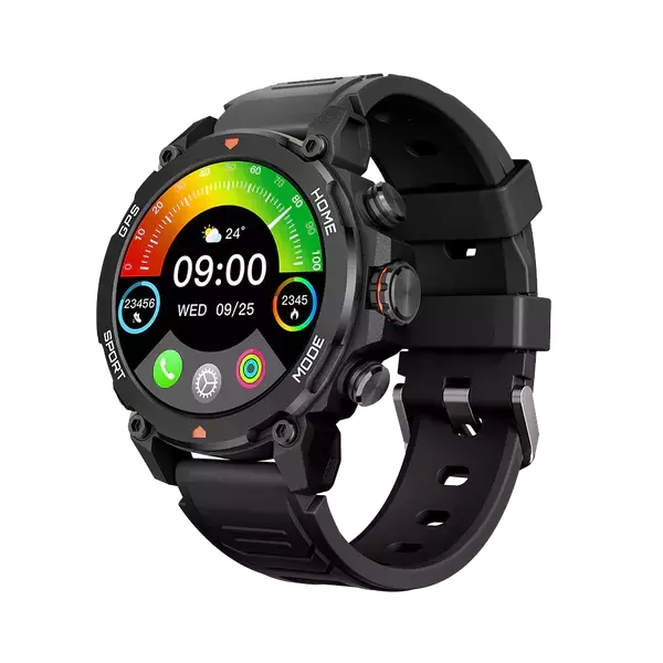 AuraFit Trek1 G6 — Outdoor GPS Watch, 1.43″ AMOLED & Dual Band Kit