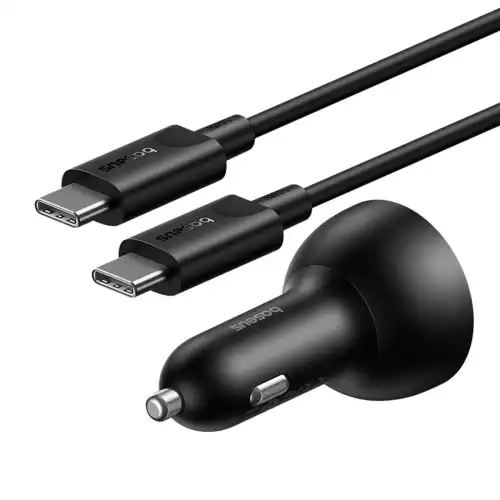 Baseus Cluster Black 152.5W Car Charger — Dual USB-C Plus USB-A