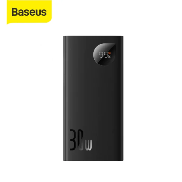 Baseus Adaman2 10000 mAh Metal Power Bank – 30 W Fast Charge, Digital Display (PPADM2-10)