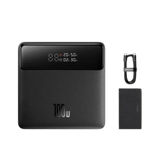 Baseus Blade Power Bank HD Edition — 20000 mAh with 100 W PD & Digital Display