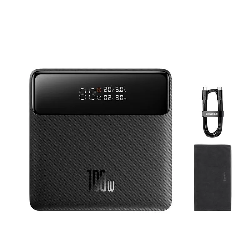 Baseus Blade Power Bank HD Edition — 20000 mAh with 100 W PD & Digital Display
