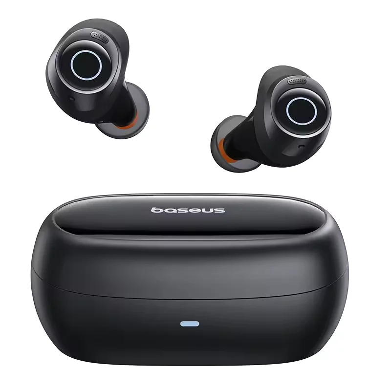 Baseus Bowie MA20 TWS Earphones — Black, USB-C Case