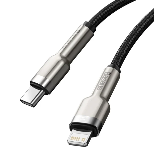 Baseus Cafule Metal CATLJK-B01 — 20W USB-C to Lightning PD Cable