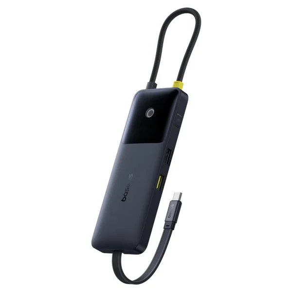 Baseus 6-in-1 USB-C Hub — Dual Fast Charging, 4K@60Hz HDMI, Cosmic Black