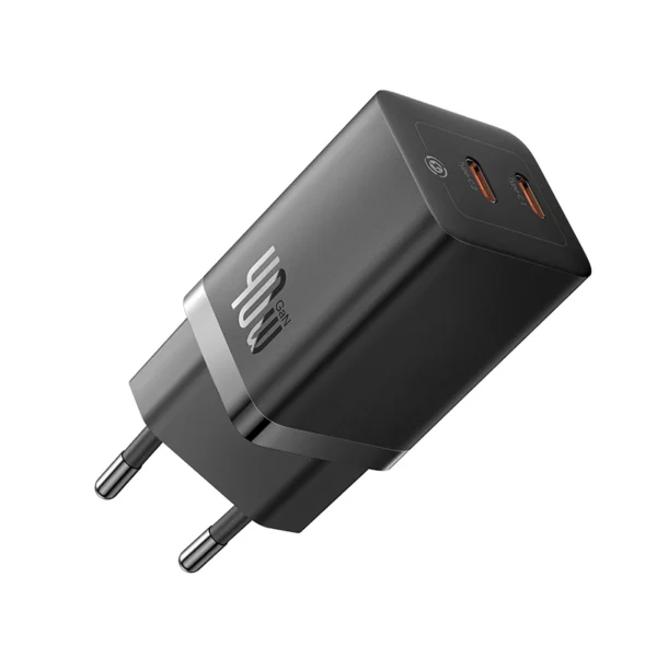 Baseus GaN5 Pro 40W — Dual USB-C GaN Wall Adapter