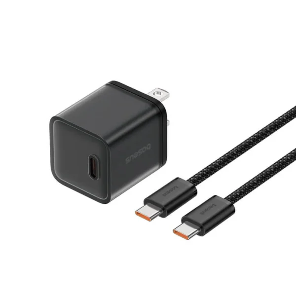 Baseus GaN5S 30W USB-C Wall Charger + Type-C to Type-C Cable