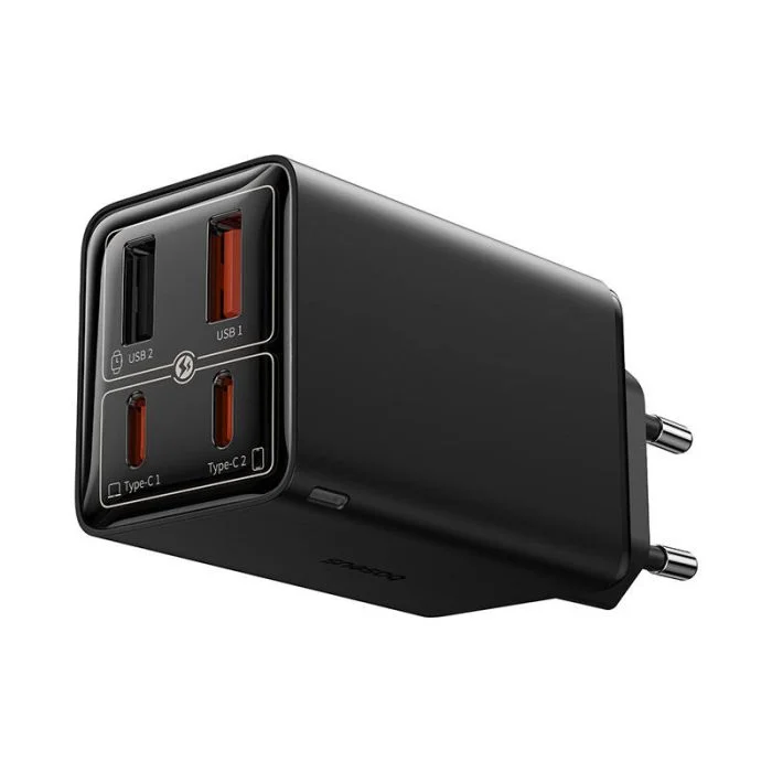Baseus GaN6 Pro EU Wall Charger — 100 W 2×USB-C + 2×USB-A with 100 W C-to-C Cable