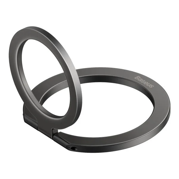 Baseus Halo Series Foldable Metal Ring Stand (Grey) – Bluetooth Shutter Grip