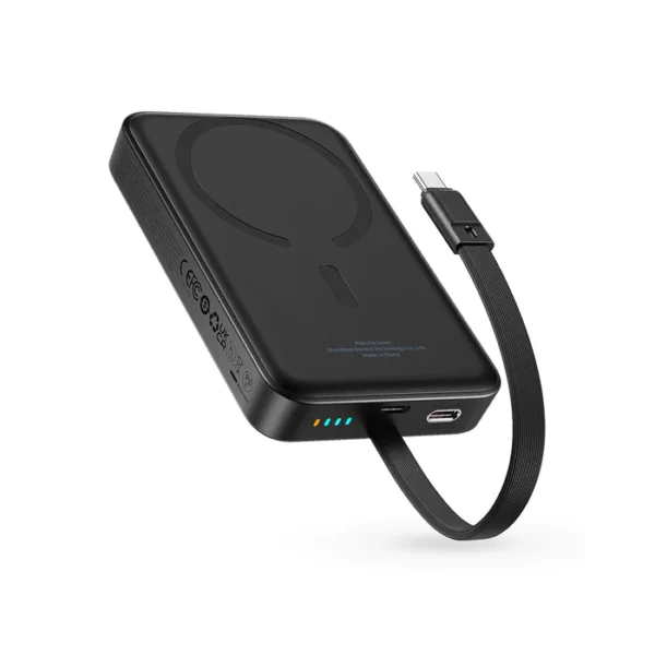 Baseus 30W Magnetic Power Bank 10000mAh Type-C — MagSafe-Style Grip & Built-In Cable