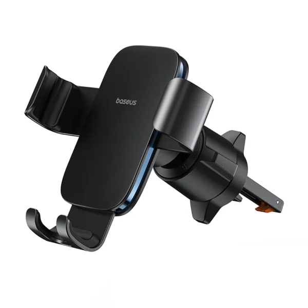 Baseus Metal Age 3 Cluster Black Air-Vent Gravity Mount — One-Hand Alloy Grip