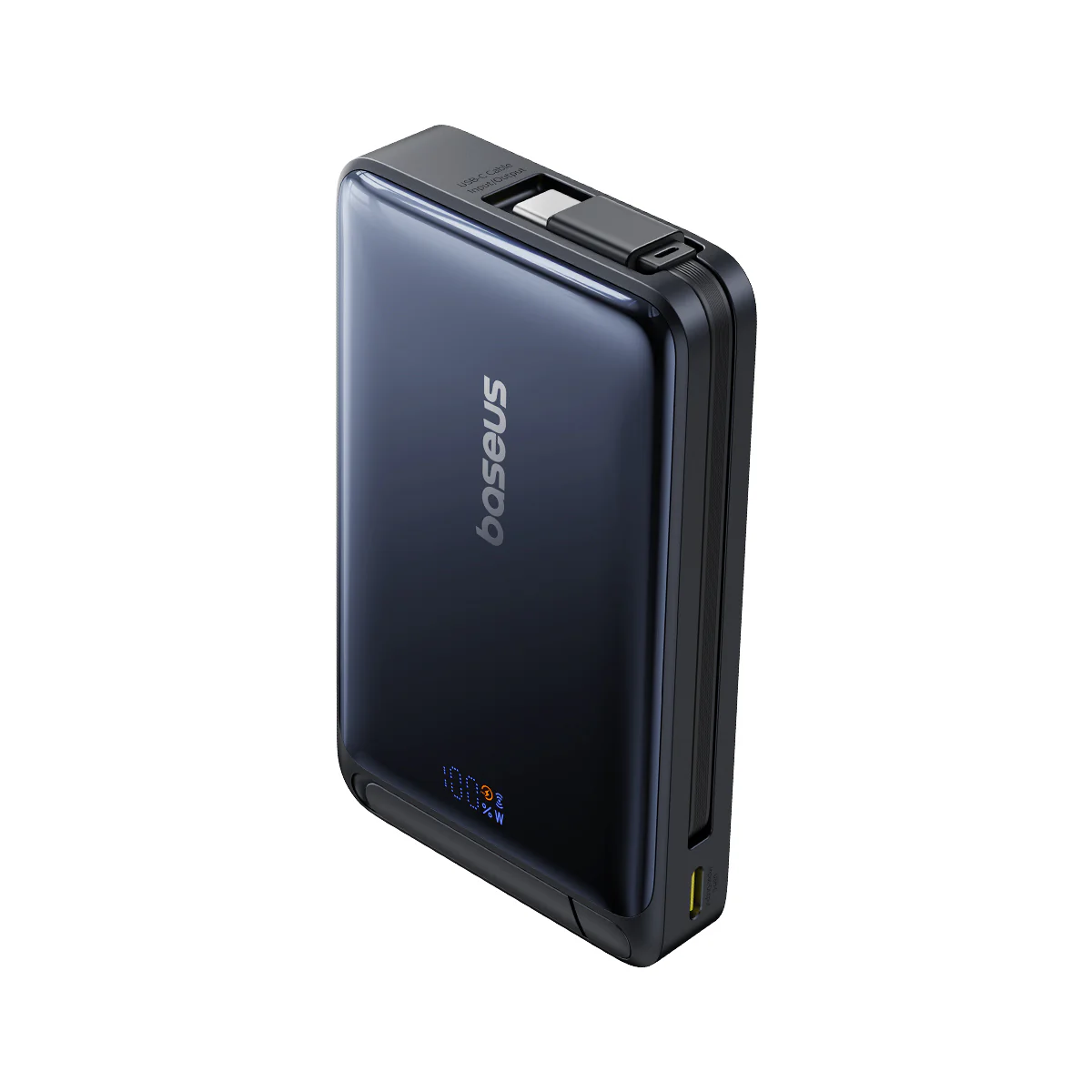 Baseus Nomos 10000mAh Magnetic Bank — Qi2 45W 3-in-1 with Integrated USB-C