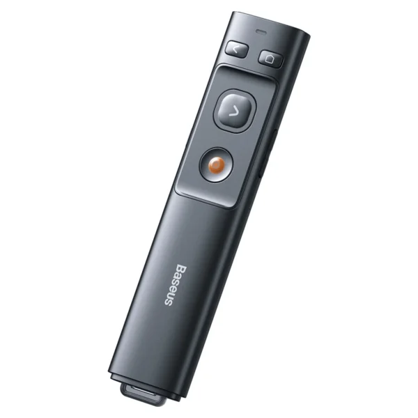 Baseus Orange DOT ACFYB-0G Wireless Presenter — Grey, Laser & USB-C Receiver