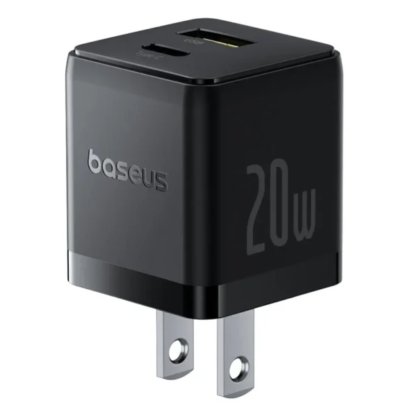 Baseus Palm C+U 20W Fast Charger — US Cluster Black