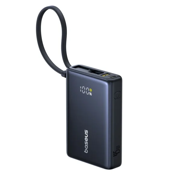 Baseus PicoGo 10,000mAh Power Bank — 45W with Onboard USB-C Lead