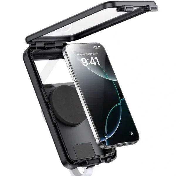 Baseus PrimeTrip VB1 RainShield — Handlebar Phone Case (Cosmic Black)