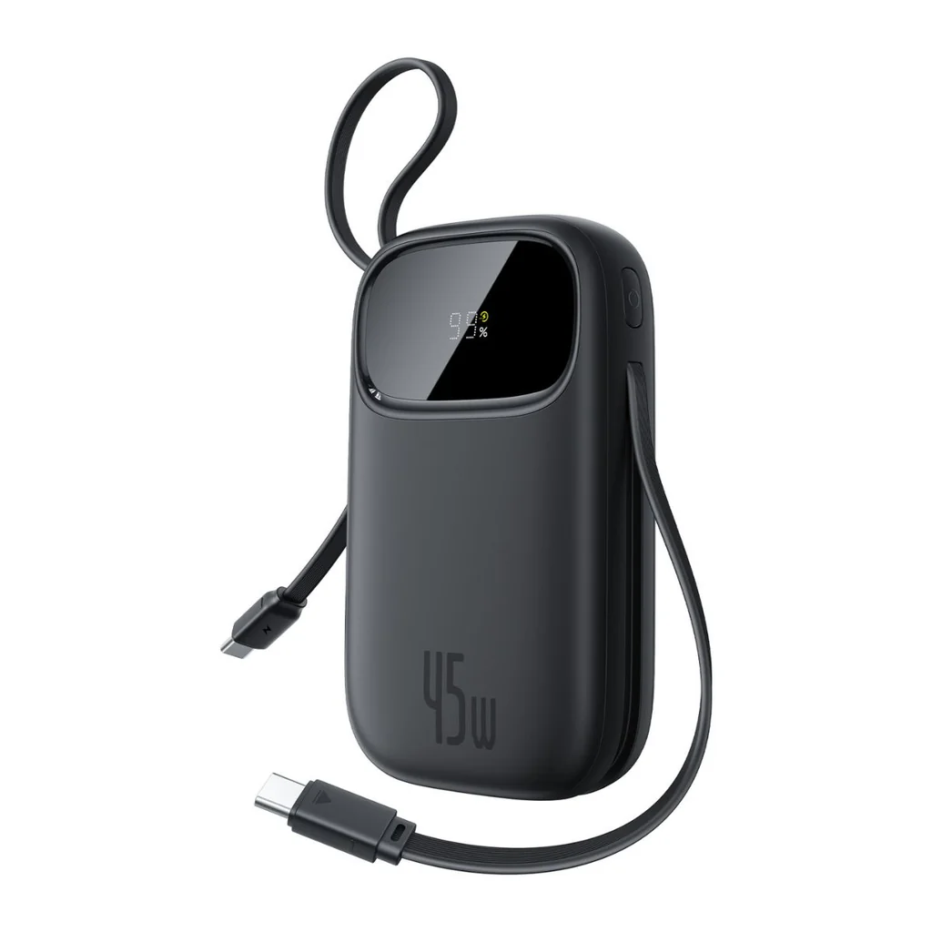 Baseus QPow 3 EnerFill FC31 — 20000mAh Power Bank with 45W & Built-in Cables