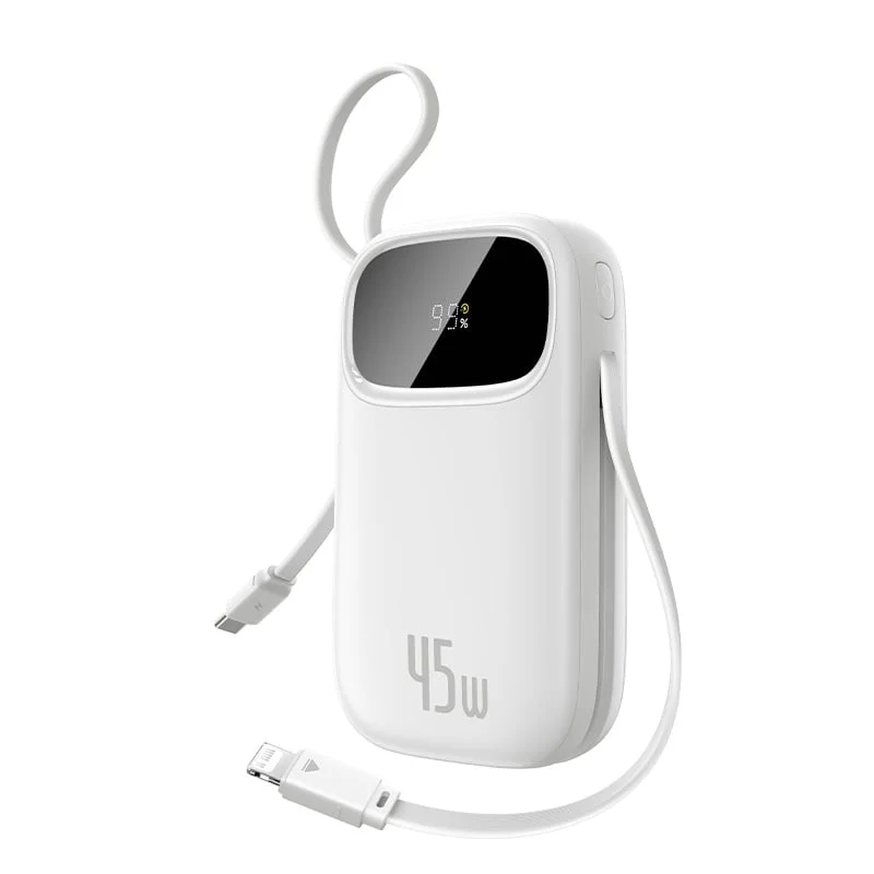 Baseus QPow 3 EnerFill FC31 — 20000mAh Power Bank with 45W & Built-in Cables
