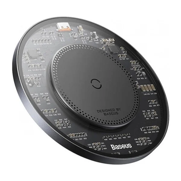 Baseus Simple 2 Cluster Black Qi Pad — 15W Wireless with 24W USB-C Cable