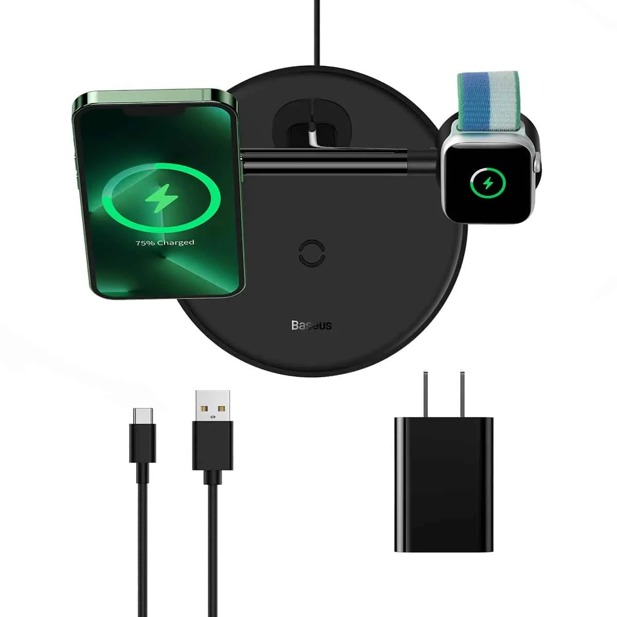 Baseus Swan Magnetic 3-in-1 Charging Stand – 20W Wireless for Apple Gear