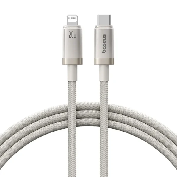 Baseus Titanium Alloy USB-C to Lightning 20W — Galaxy Titanium Gold