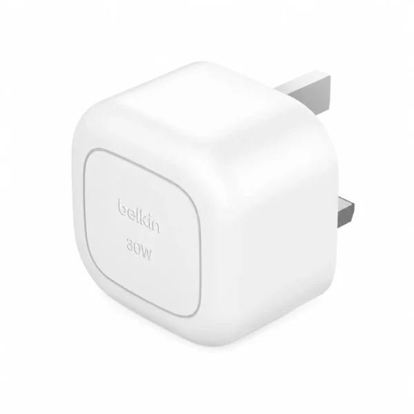 Belkin 30W USB-C PD 3.1 Compact Wall Charger — Single-Port Fast Charge