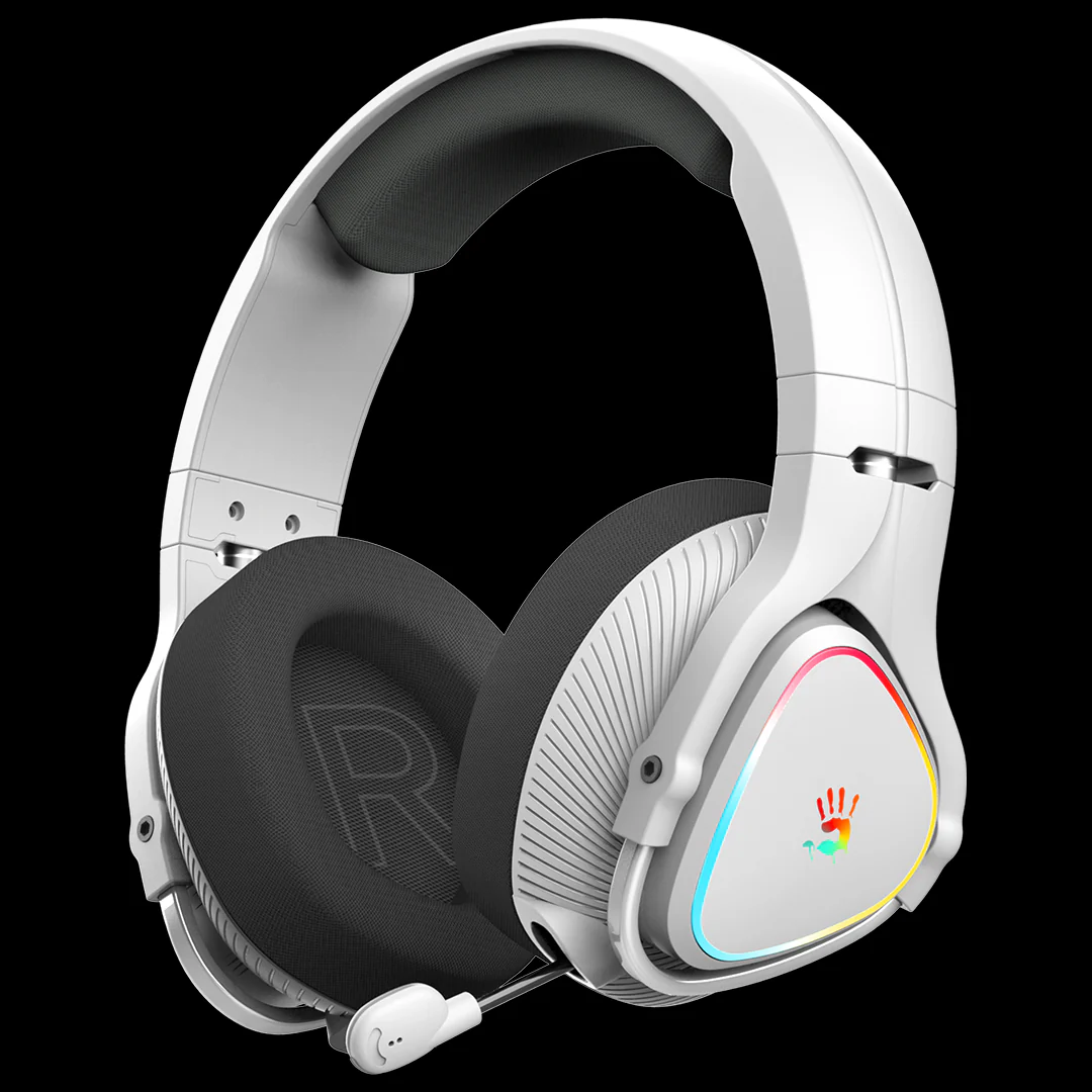 Bloody MR710 RGB Wireless Headset — 44H Battery, Foldable Frame