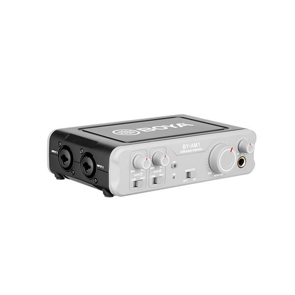 Boya BY-AM1 — Two-Channel USB Mixer with Phantom Power
