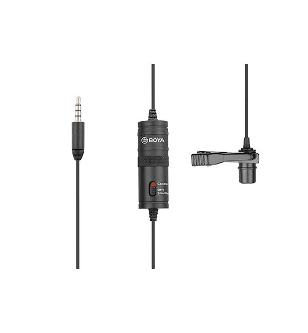 Boya BY-M1 Lavalier Mic — Omnidirectional Clip-On Recording