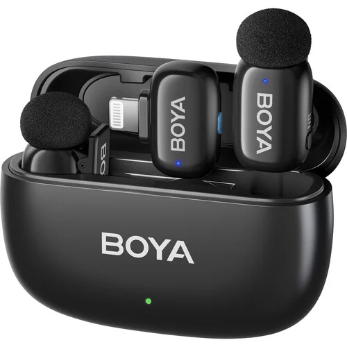 BOYA Mini 2-03 AI Wireless Mic for iPhone — Lightning Receiver