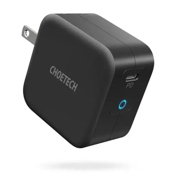 Choetech Q6006 Black — 61W GaN Single USB Type-C Wall Adapter (PD 3.0 / QC 3.0)